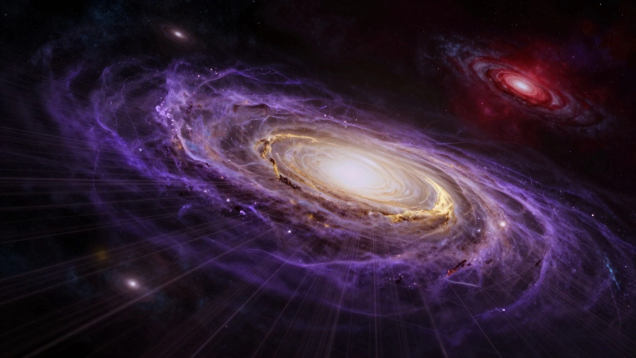 Galaxies drifting apart due to dark energy